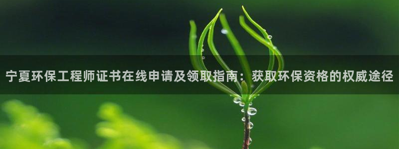 彩名堂怎么跟计划才不连挂呢：宁夏环保