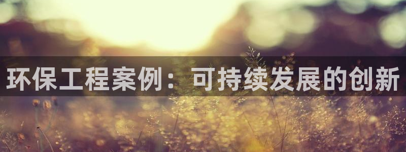 最新彩名堂计划：环保工程案例：可持续发展的创新