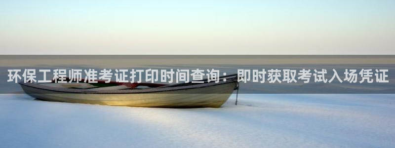 最新彩名堂计划：环保工程师准考证打印