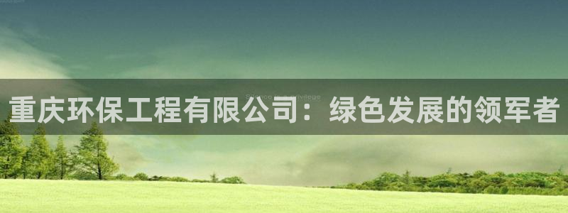 彩名堂怎么选稳定计划：重庆环保工程有