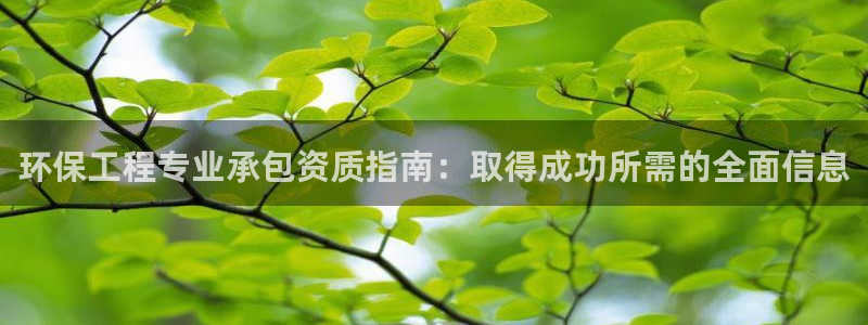 彩名堂官方软件下载：环保工程专业承包