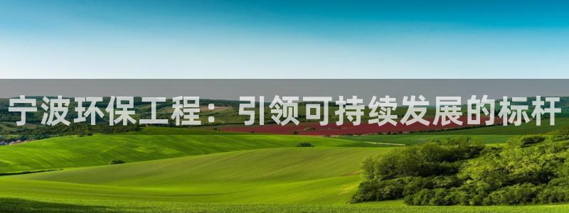 彩名堂怎么选稳定计划：宁波环保工程：引领可持续发展的标杆