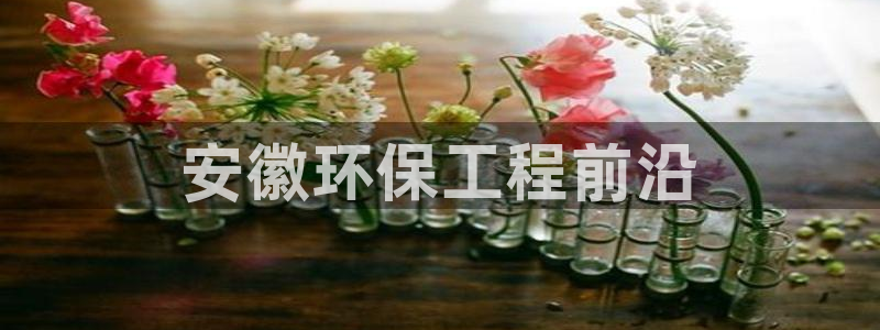 彩名堂官网计划：安徽环保工程前沿