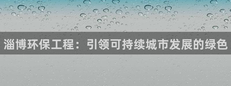 彩名堂全天计划：淄博环保工程：引领可