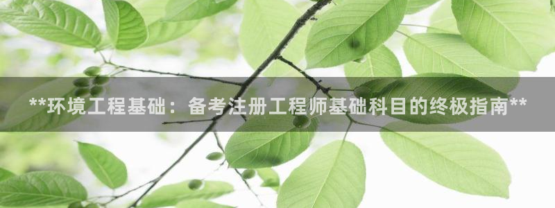 彩名堂计划真的准吗：**环境工程基础