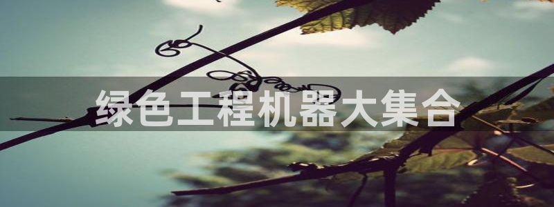 彩名堂使用方法：绿色工程机器大集合