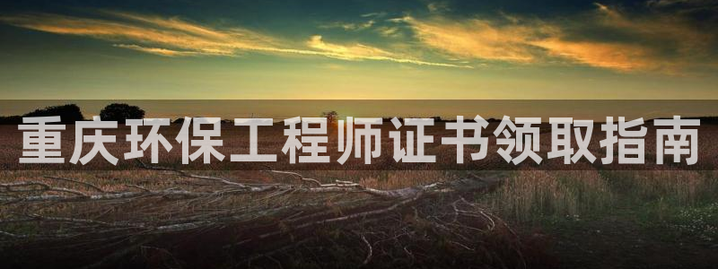 彩名堂官网计划：重庆环保工程师证书领