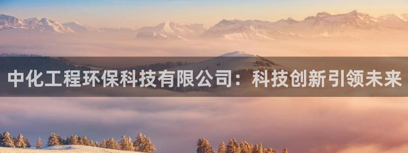 彩名堂是什么：中化工程环保科技有限公