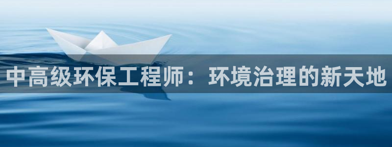 彩名堂还可以用吗：中高级环保工程师：环境治理的新天地